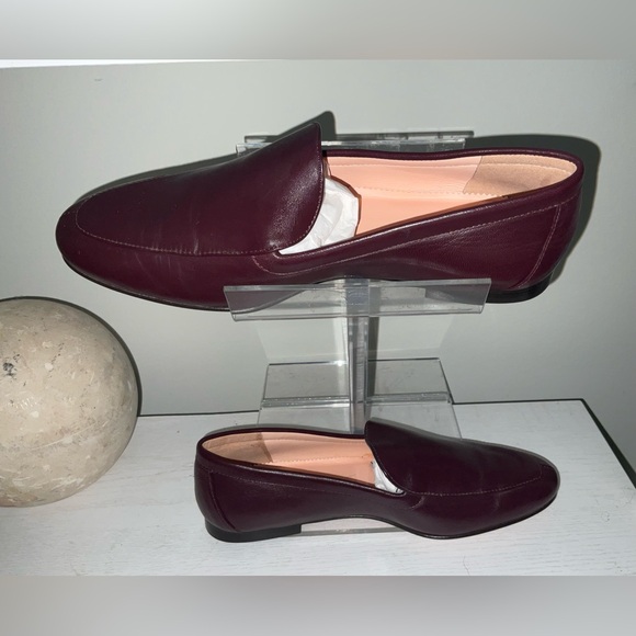 J. Crew Shoes - NEW J. Crew Women's Cecile leather smoking slippers loafers dark red burgundy